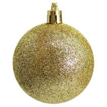 Bola de Natal vermelha com glitter 8 cm 6 unidades Bola de Natal vermelha com glitter 8 cm 6 unidades