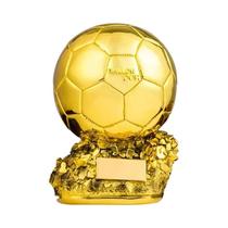 Bola De Ouro Copo De Futebol Resina Decoração De Escritório Galvanizado Presente De Aniversário