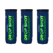 Bola de Padel Drop Shot Tournament - Pack com 3 Tubos