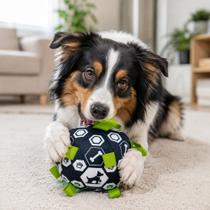 Bola De Pelúcia Com Sino Para Cachorro Pet Interativa