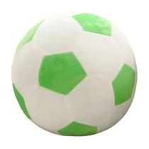 Bola De Pelúcia Infantil Super Macia 15Cms - Branco e Verde