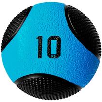 Bola de Peso Medicine 10kg Profissional Azul Turquesa com Preto Liveup Sports