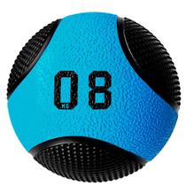 Bola de Peso Medicine 8kg Profissional Azul Turquesa com Preto Liveup Sports