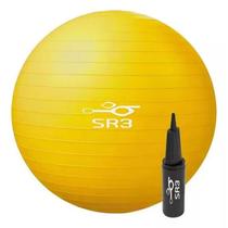 Bola de Pilates 55cm Com Bomba Antiestouro Suporta até 180kg Ginástica Yoga Fitness