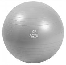 Bola de Pilates 55cm - Com Bomba de Ar, Gym Ball T9-55- Prata- Acte Sports