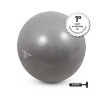 Bola de pilates 65 cm cinza c/ bomba