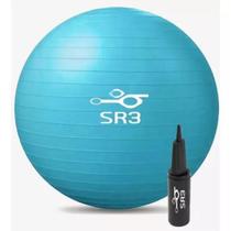 Bola de Pilates 65cm Com Bomba Antiestouro Suporta até 210kg Ginástica Yoga Fitness