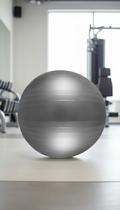 Bola de Pilates 65cm com Inflador Cinza-escuro
