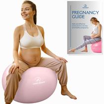 Bola de Pilates para Gestantes ProBody Pilates 65 cm com Guia, Rosa