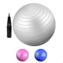 Bola De Pilates Suíça 65 Cm Com Bomba Fisioterapia Yoga Academia