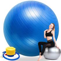 Bola de Pilates Suiça Yoga Fisioterapia 55cm com MIni Bomba