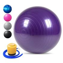 Bola De Pilates Yoga Fisioterapia Pilates Fitness Reforçada 55cm Ginástica Com Bomba
