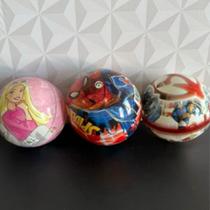 Bola de plástico de vinil de brinquedo barbie homem aranha e super heróis para crianças brinquedo
