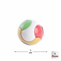 Bola de Plástico Quebra Cabeça 4 Peças Colors - 52827