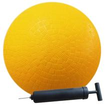 Bola de playground AppleRound 21,6 cm com bomba de ar Yellow Dodgeball Bola de playground AppleRound 21,6 cm com bomba de ar Yellow Dodgeball