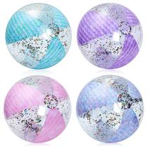 Bola de praia Honoson Mermaid, 40 cm, inflável com inflador, 4 peças