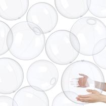 Bola de praia inflável Hungdao transparente 40cm 12 peças