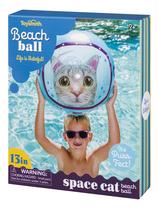 Bola de praia inflável Toysmith Space Cat para meninos e meninas 3+ Bola de praia inflável Toysmith Space Cat para meninos e meninas 3+