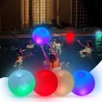 Bola de praia LED NAYUNA Glow in The Dark para piscina e praia (pacote com 4)