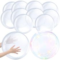 Bola de praia transparente inflável Hungdao 16cm e 20cm (12 unidades)