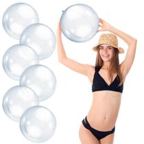 Bola de praia transparente inflável Zhanmai Transparente 40cm (6 unidades)