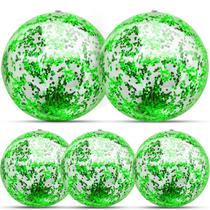 Bola de praia TURNMEON Glitter inflável St Patricks 40cm 60cm Bola de praia TURNMEON Glitter inflável St Patricks 40cm 60cm