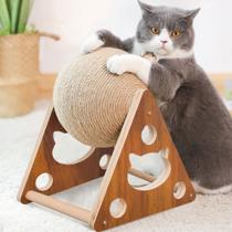Bola de sisal Cat Scratcher Toy AGYM para gatos domésticos