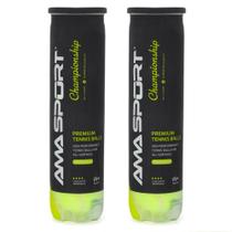 Bola de Tênis Ama Championship Pack Com 2 Tubos - 08 Bolas
