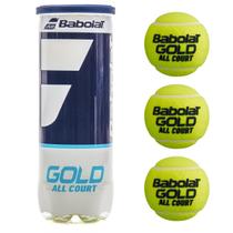 Bola De Tênis Babolat Gold All Court Tubo Com 3 Bolinhas Itf