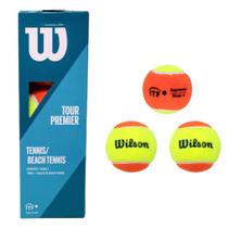 Bola de Tênis C/3 Unidades Tour Premier Tennis/Beach Tennis WR8200401001 - Wilson