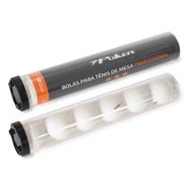 Bola de Tênis de Mesa 3 estrelas Poker 40mm pote c/ 6 Branca