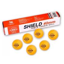 Bola De Tenis De Mesa 40mm Com 6 Unidades Shield Brand