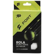 Bola de Tênis de Mesa Fort 2 Estrelas - Pack com 06 Bolas Branca Bola de Tênis de Mesa Fort 2 Estrelas - Pack com 06 Bolas Branca