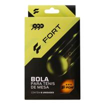 Bola de Tênis de Mesa Fort Sports Laranja 3 Estrela - 6 Un. Bola de Tênis de Mesa Fort Sports Laranja 3 Estrela - 6 Un.