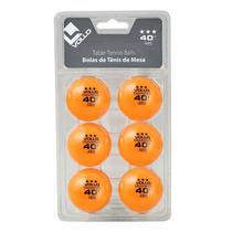 Bola De Tênis De Mesa Ping-Pong Training 3 Estrelas Abs 6 Unidades - Ref VT512-3
