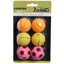 Bola de Tênis de Mesa Yashima Motivos com 06 Bolas Sortidas Bola de Tênis de Mesa Yashima Motivos com 06 Bolas Sortidas