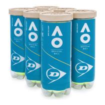 Bola de Tênis Dunlop Australian Open Pack Com 06 Tubos