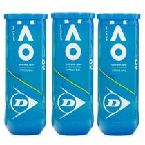 Bola de Tênis Dunlop Australian Open - Pack com 3 tubos