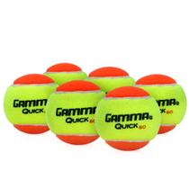 Bola de Tênis e Beach Tennis Gamma Quick Kids Pacote com 6 Bolas