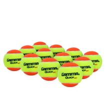 Bola de Tênis Gamma Quick Kids Stage 2 Pacote com 12 Unidades Bola de Tênis Gamma Quick Kids Stage 2 Pacote com 12 Unidades