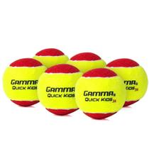 Bola de Tênis Gamma Quick Kids Stage 3 Amarela e Vermelha Pack com 06 Bolas Bola de Tênis Gamma Quick Kids Stage 3 Amarela e Vermelha Pack com 06 Bolas