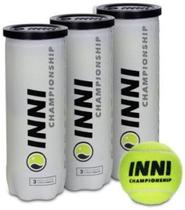 Bola De Tênis Inni Championship Pack C/3 Tubos Bola De Tênis Inni Championship Pack C/3 Tubos