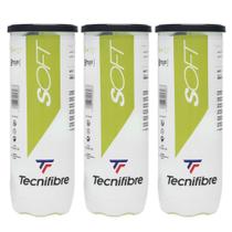 Bola de Tênis Tecnifibre Soft Stage 1 - Pack com 3 Tubos