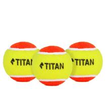 Bola de Tênis Titan Kids Laranja Estágio 2 - Pack com 03 Unidades