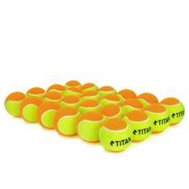 Bola de Tênis Titan Kids Laranja Estagio 2 - Pack com 24 Unidades