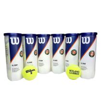 Bola de Tênis Wilson Roland Garros All Court 6 Tubos Bola de Tênis Wilson Roland Garros All Court 6 Tubos