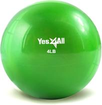 Bola de Tonificação Ponderada Yes4All (1,8kg) - Verde - Super Macia