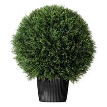 Bola de topiaria de cedro de seda artificial Vickerman Everyday 20" Bola de topiaria de cedro de seda artificial Vickerman Everyday 20"
