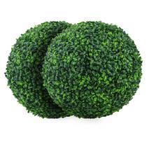 Bola de topiaria para plantas artificiais Sunnyglade 33 cm Faux Boxwood x2 Bola de topiaria para plantas artificiais Sunnyglade 33 cm Faux Boxwood x2
