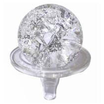 Bola de vidro 5cm + suporte p/ fonte de água - un - B.E.